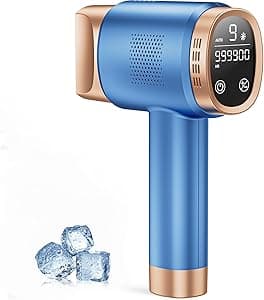 Epilatore Luce Pulsata con Raffreddamento a Ghiaccio, 9 Livelli di Energia, Epilatore a luce pulsata IPL con Touch Screen LCD,Luce Pulsata 999,900, Epilatore Laser per Donna,Uomo,Viso,Bikini,Corpo